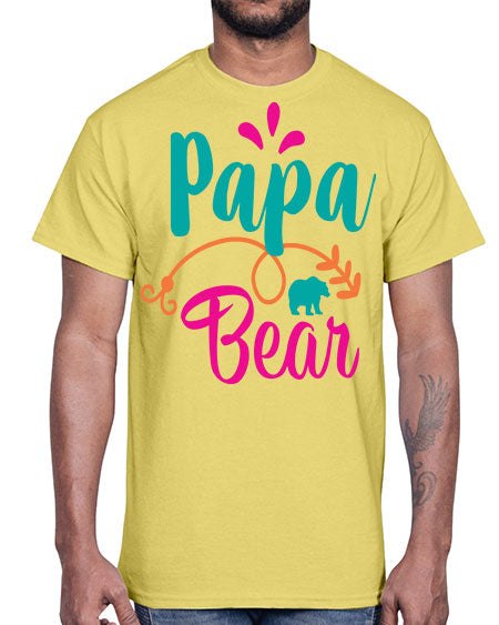 papa bear 213#- bears - animals- Cotton Tee