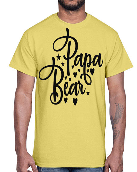 papa bear 219#- bears - animals- Cotton Tee