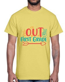 peace out first grade 623#- first grade- Cotton Tee
