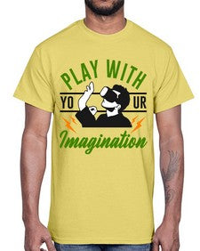 play with imagination 146#- video games- Cotton Tee