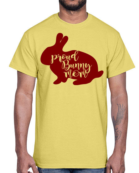 proud bunny mom- rabbit- Cotton Tee