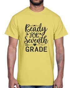 ready for seventh grade 707#- seventh grade- Cotton Tee