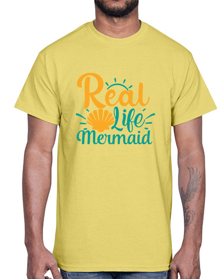real life mermaid Style 79#- summer- Cotton Tee