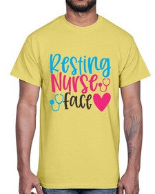 resting nurse face Style 1354#- nurse- Cotton Tee