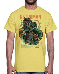 retroman 1017#- art pop art- Cotton Tee