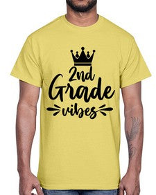 second Grade vibes 838#- second grade- Cotton Tee