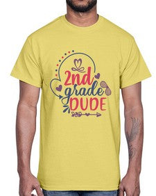 second grade dude 815#- second grade- Cotton Tee