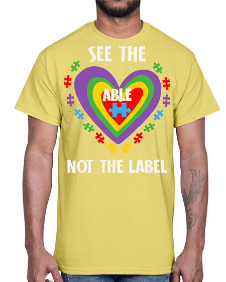 see the able not the 115#- autism- Cotton Tee