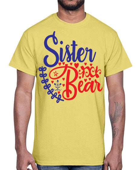 sister bear 251#- bears - animals- Cotton Tee