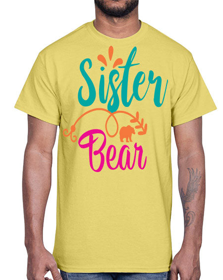 sister bear 255#- bears - animals- Cotton Tee