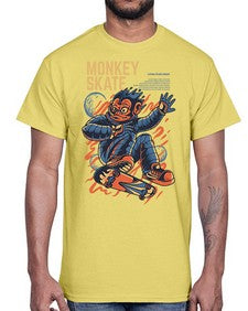 skate monkey ytbpr 1045#- art pop art- Cotton Tee