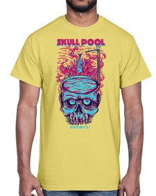 skull pool 1061#- art pop art- Cotton Tee