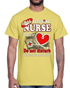 sleeping nurse 1402#- nurse- Cotton Tee
