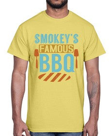 smokeys famous bbq 403#- bbq- Cotton Tee