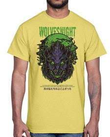 source wolves night 1104#- art pop art- Cotton Tee