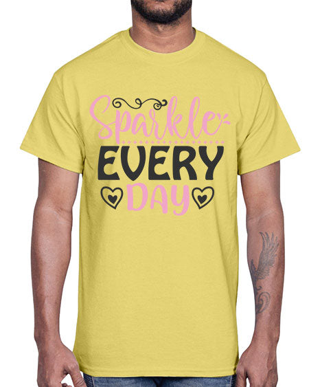 sparkle every day Style 1#-makeup Cotton Tee