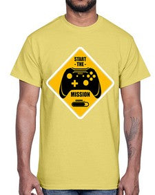 start the mission 152#- video games- Cotton Tee