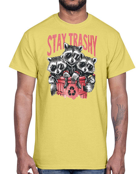 stay trashy 63#- raccoon- Cotton Tee