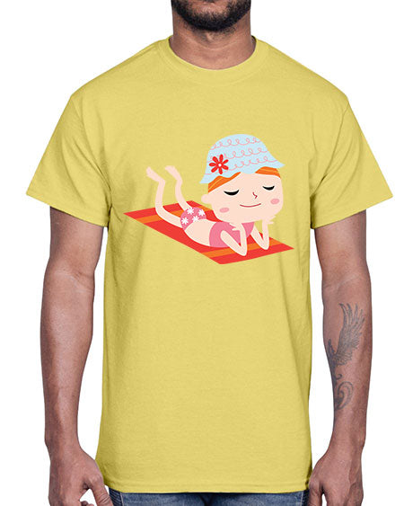 summer characters 59#- summer- Cotton Tee