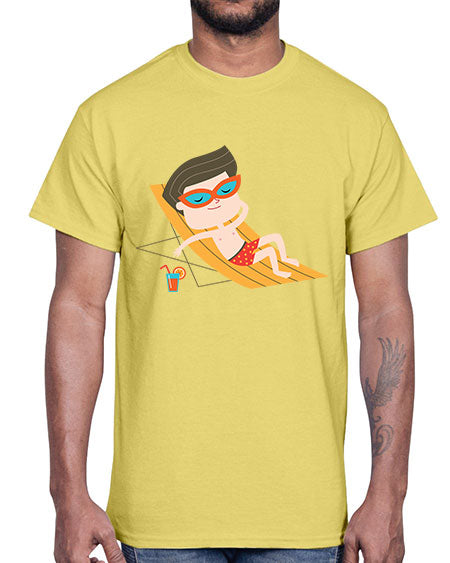 summer characters 62#- summer- Cotton Tee