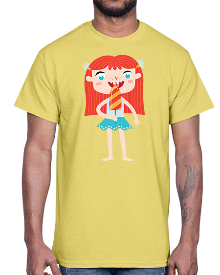 summer characters 64#- summer- Cotton Tee