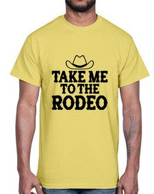 take me to the rodeo 1144#- western- Cotton Tee