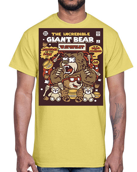 the incredible bear 271#- bears - animals- Cotton Tee