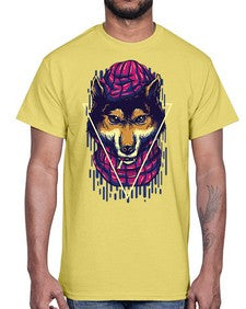 the wolves 1157#- art pop art- Cotton Tee