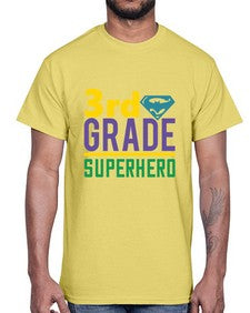 third Grade Superhero 976#- third grade- Cotton Tee