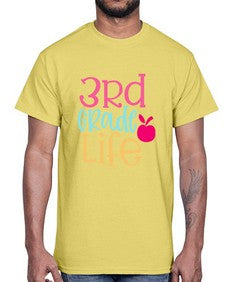third grade life design 966#- third grade- Cotton Tee