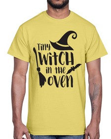 tiny witch in the oven 18#- witch- Cotton Tee