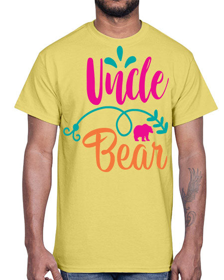 uncle bear 283#- bears - animals- Cotton Tee