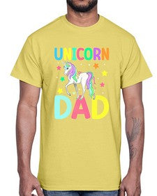 unicorn dad 454#- unicorn- Cotton Tee