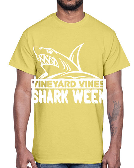 vineyard vines Shark Week Style 8#- shark-fish- Cotton Tee