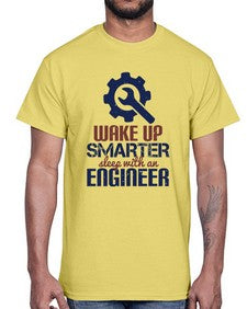 wake up smarter sleep with an engineer Style 459#- engineer- Cotton Tee