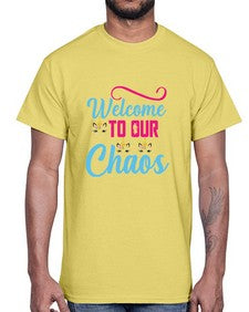 welcome to our chaos 545#- unicorn- Cotton Tee