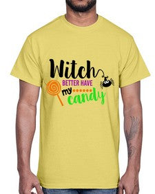 witchbetterhavecandy 12#- witch- Cotton Tee