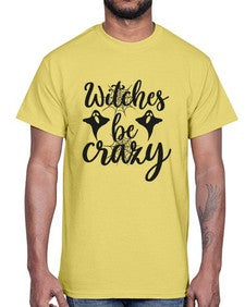 witches be crazy 9#- witch- Cotton Tee