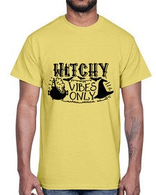 witchy vibes only 3#- witch- Cotton Tee