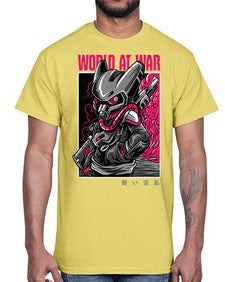 worldatwartshirtdesign 1254#- art pop art- Cotton Tee