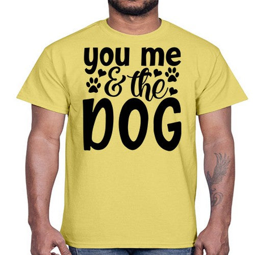 you me the dog Style 51#- dogs- Cotton Tee