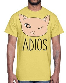 Adios- cats- Cotton Tee