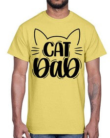 Cat Dad Style 81#- cats- Cotton Tee