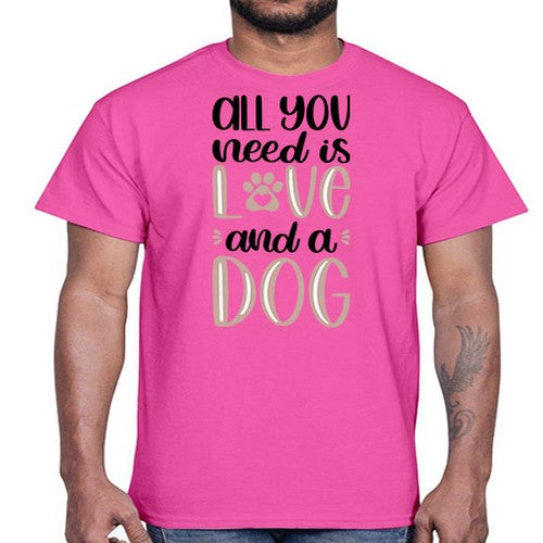 All You Need Is Love Style 36#- dogs- Cotton Tee