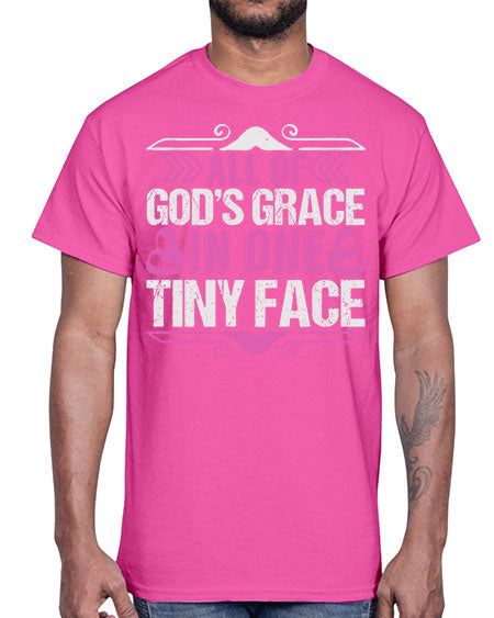 All of Gods Grace in one tiny Face Style 18#- baby- Cotton Tee