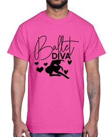 Ballet diva 68#- ballet- Cotton Tee