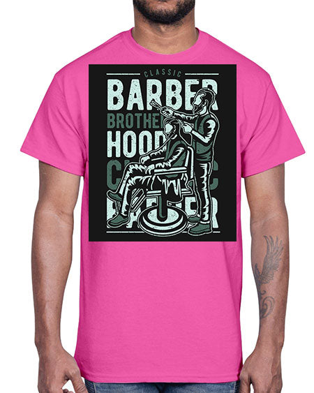 Barber Brotherhood587#- barber- Cotton Tee