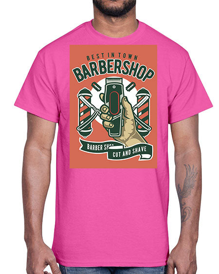 Barbershop590#- barber- Cotton Tee