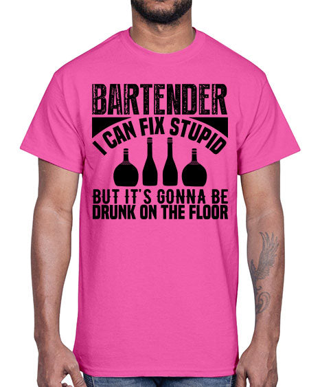 Bartender I can fix Style 54#- bartender- Cotton Tee