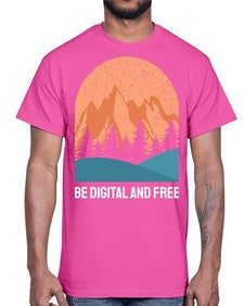 Be Digital and Free 27#- internet- Cotton Tee